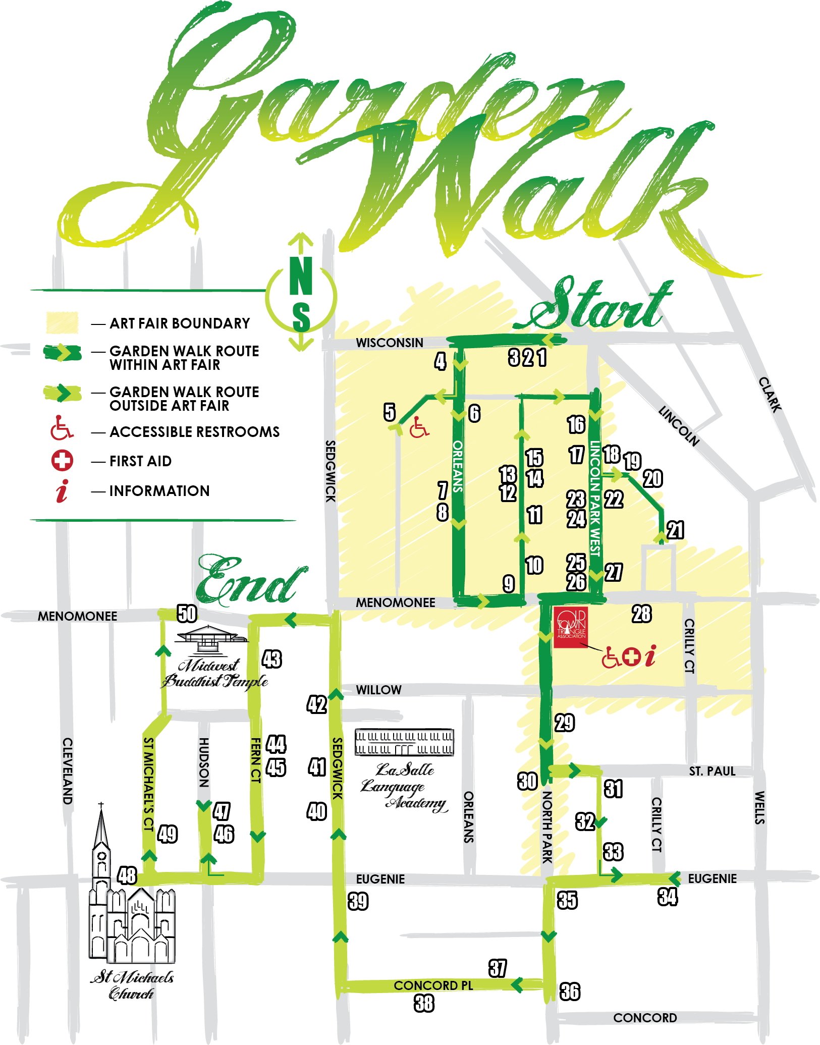 Garden Walk Map