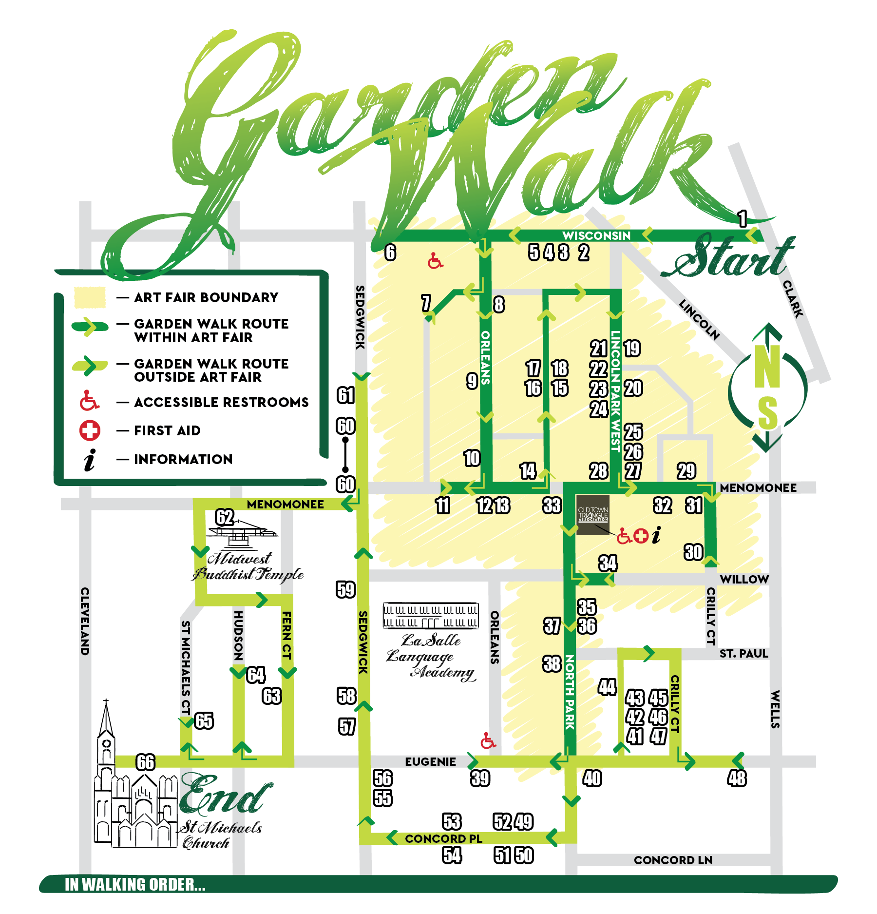 Garden Walk Map